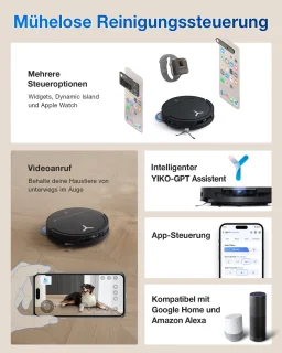 Ecovacs Deebot T50 Pro Omni Gen 2 0,26 l Stofzak Zwart
