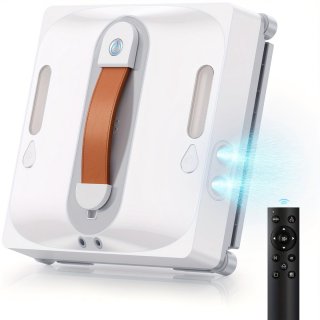 De Raamrobot – Robot Ramenwasser – Ruitenreiniger – Raamreiniger – Robot Ruitenwasser – 6,5 kPa Zuigkracht – 80 ml Waterreservoir – Wit in één oogopslag