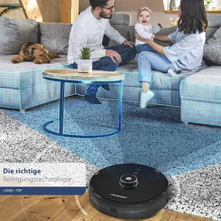 Robotstofzuiger met Dweilfunctie en Smart Navigatie – 360° Laser-Radar, App en Stembesturing – Innovatie 2021