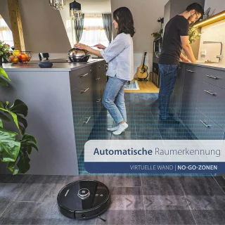 Robotstofzuiger met Dweilfunctie en Smart Navigatie – 360° Laser-Radar, App en Stembesturing – Innovatie 2021