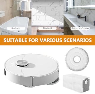 Wat vinden we goed aan de Stofzakken en Doekenset voor Robotstofzuiger – 10-delige Set met 8 Microvezeldoeken