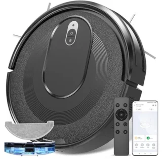 3-in-1 Robotstofzuiger met Dweilfunctie - 4000 Pa, Stil en Slank Design