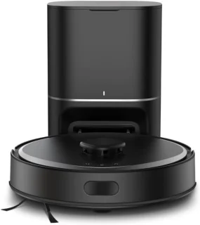 MMP®Robotstofzuiger met laadstation - Robotstofzuiger - Robotstofzuiger huisdieren - zwart - 33cm x 33cm x 10cm