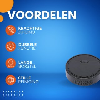 Wat vinden we goed aan de 3-in-1 Robotstofzuiger PRO - Met dweilfunctie - Dweilrobot - Tapijtreiniger - Vloerreiniger -500Pa Krachtige Motor - Zwart