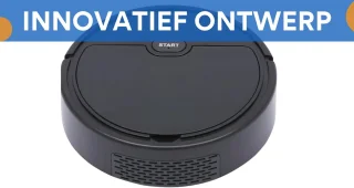 3-in-1 Robotstofzuiger PRO - Met dweilfunctie - Dweilrobot - Tapijtreiniger - Vloerreiniger -500Pa Krachtige Motor - Zwart