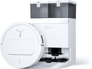 De ECOVACS - DEEBOT T50 Omni wit Gen 2 EU - Stofzuig- en dweilrobot - 21.000 Pa zuigkracht- Zelfreinigende Robotstofzuiger met Warmwater – Dweilsysteem - Automatisch Leegstation - Geschikt voor dierenharen in één oogopslag