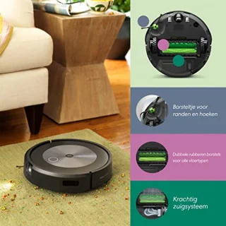 Geavanceerde Robotstofzuiger met WiFi en Slimme Navigatie voor Alle Vloertypes - Ideaal voor Huisdieren