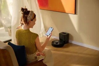 Roborock Robot VC Q7 TF+ Zwart, Dubbel anti-klit systeem, 3 waterdoorstroomstanden, zelfledigend dockingstation