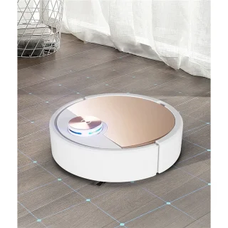 Robot Stofzuiger Mop – Laser Navigatie, Multi-Vloer Mapping, Verwijdering van Dierharen & Stof, 90-Minuten Werkduur, Verstelbare Watertank, WiFi 2.4GHz