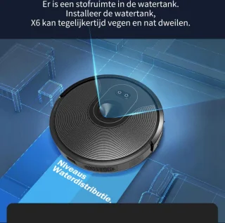Robotstofzuiger – Robotstofzuigers – Dweilrobot – 2 in 1 Robotstofzuiger met dweilfuntie – Zuigkracht van 6000pa – 15 reinigingsmogelijkheden – Inclusief app & afstandsbediening