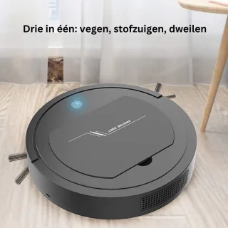 Robotstofzuiger - 3-in-1 Vegen, Stofzuigen, Dwijlen - Lange Batterijduur - Stofzuigrobot - Stofzuiger