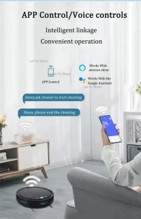 Robotstofzuiger – Dweilrobot – Stofzuiger Robot – Automatische Stofzuiger – Dweilfunctie – 2500 Pa Zuigkracht – 26 cm Groot Dweiloppervlak