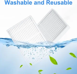 4x HEPA-filters voor robotstofzuiger