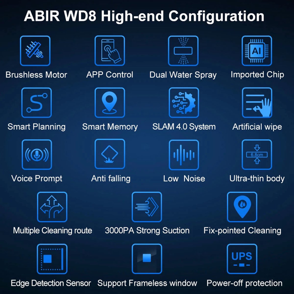 Abir Robotstofzuiger Wit 3000PA