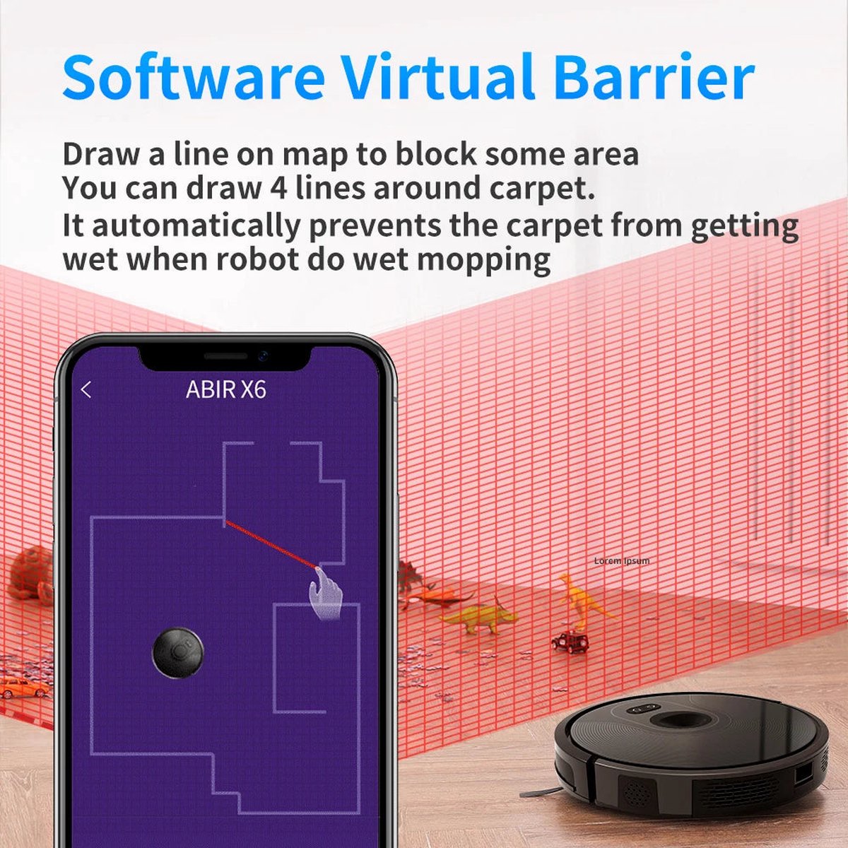 Abir Robotstofzuiger Zwart