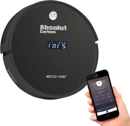 Absolut Carbon Robotstofzuiger WiFi App
