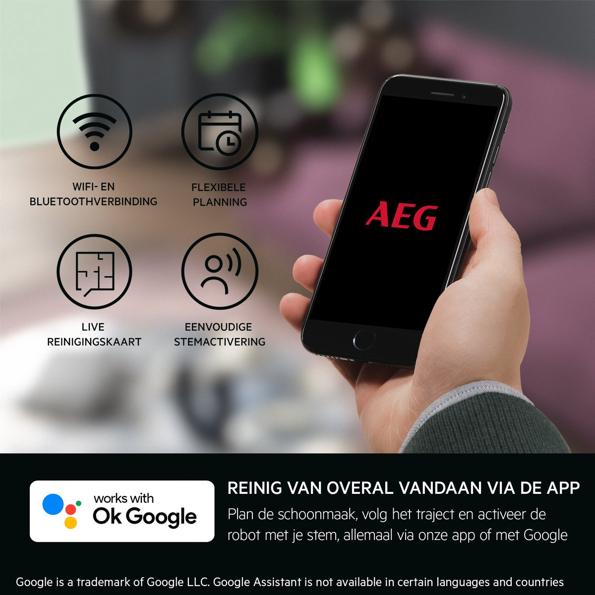 AEG AR61UW1DB Hygenic 6000 Robotstofzuiger
