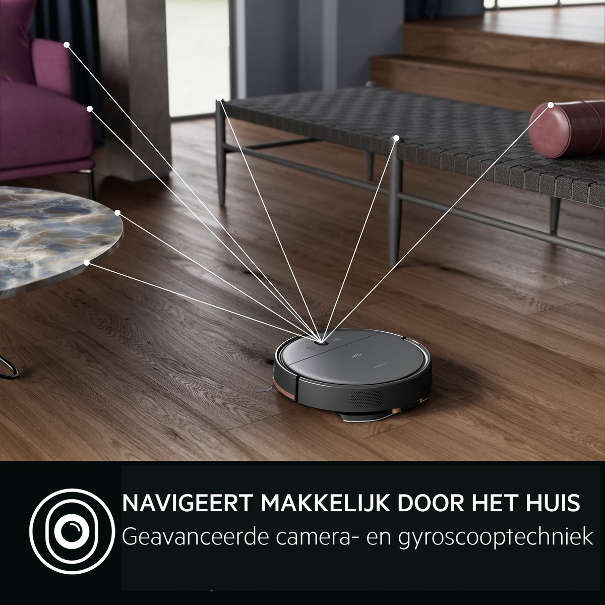 AEG AR61UW1DG Hygenic 6000 Robotstofzuiger