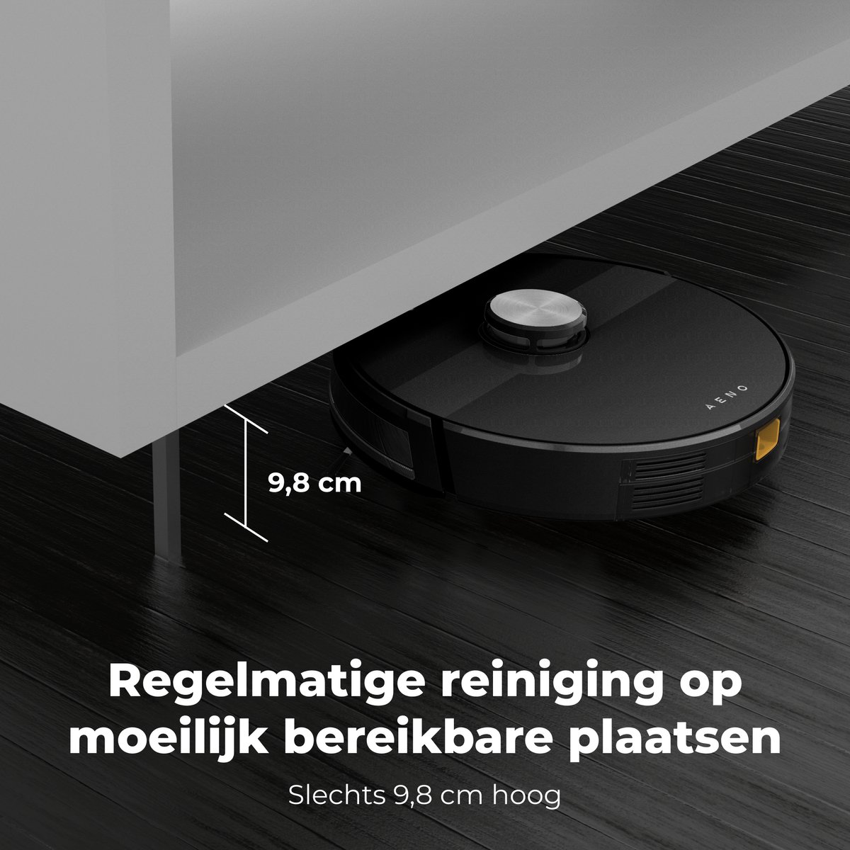 AENO RC3S Robotstofzuiger Zwart