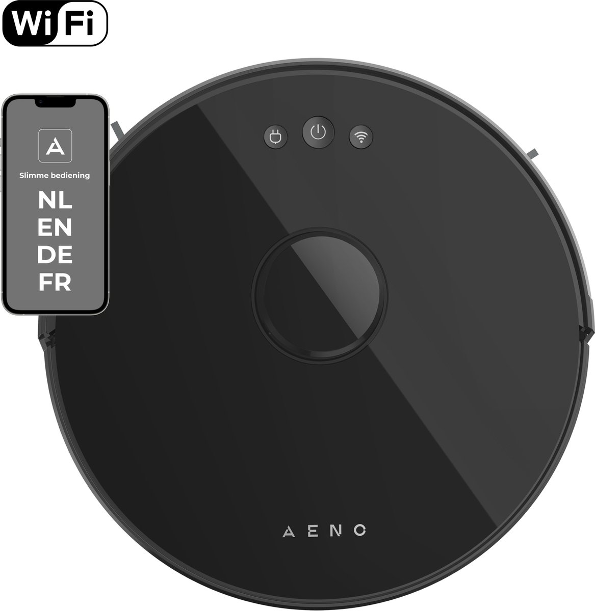 AENO RC3S Robotstofzuiger Zwart