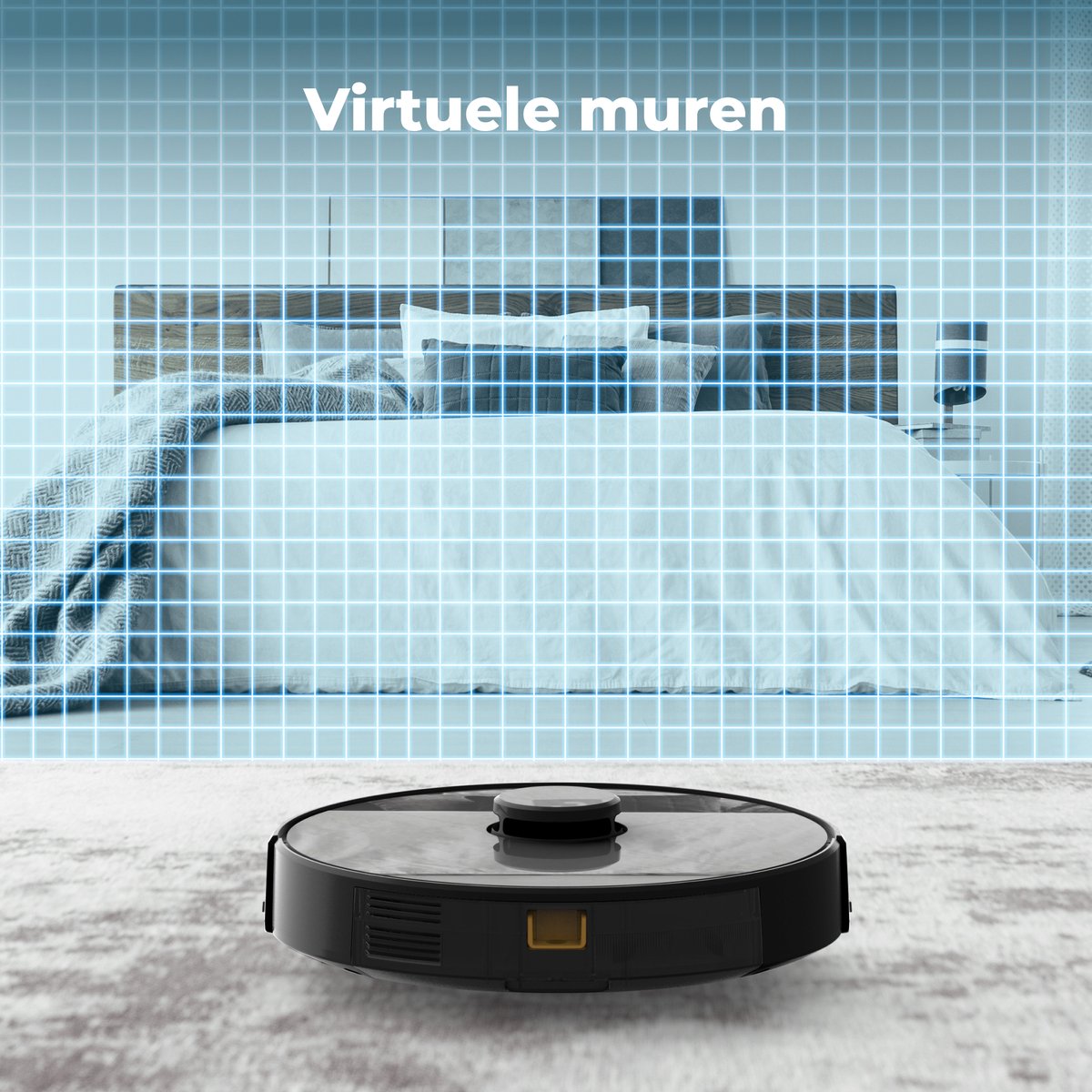 AENO RC3S Robotstofzuiger Zwart