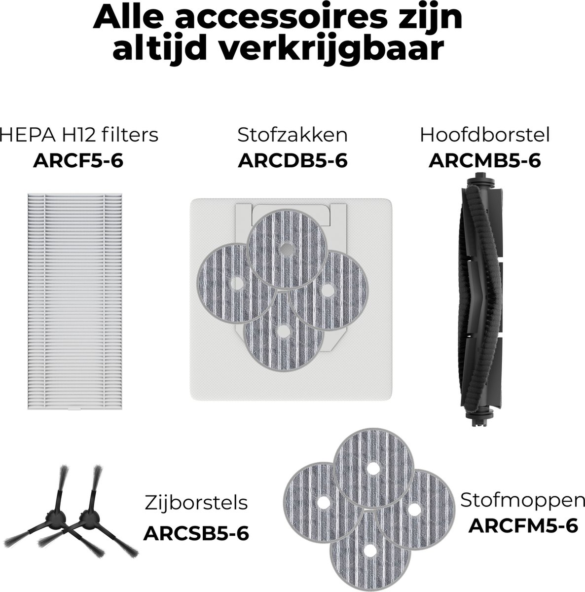 AENO RC6S Robotstofzuiger met Dweilfunctie Wit