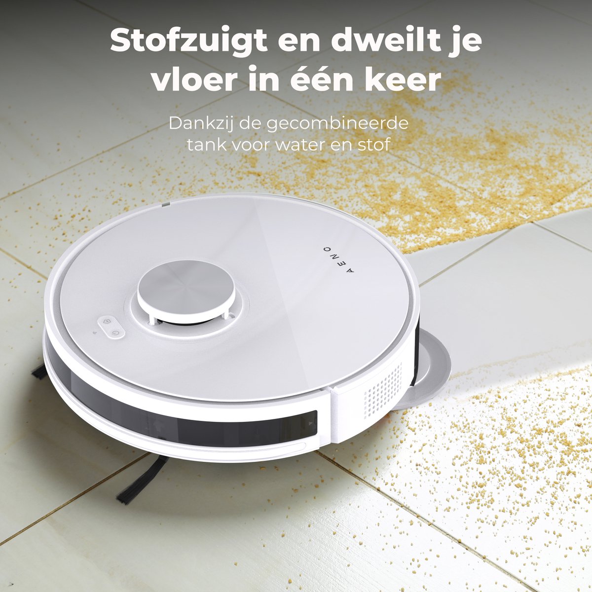 AENO RC6S Robotstofzuiger met Dweilfunctie Wit