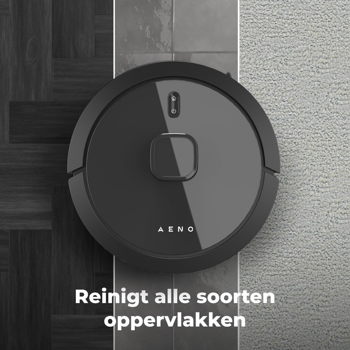 AENO RC7S Robotstofzuiger LiDAR Zwart