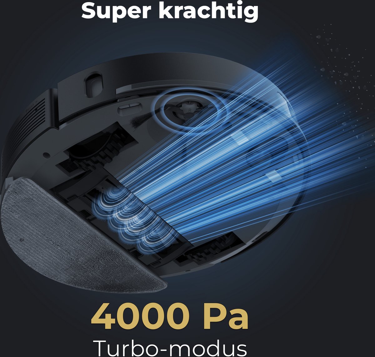 AENO RC7S Robotstofzuiger LiDAR Zwart