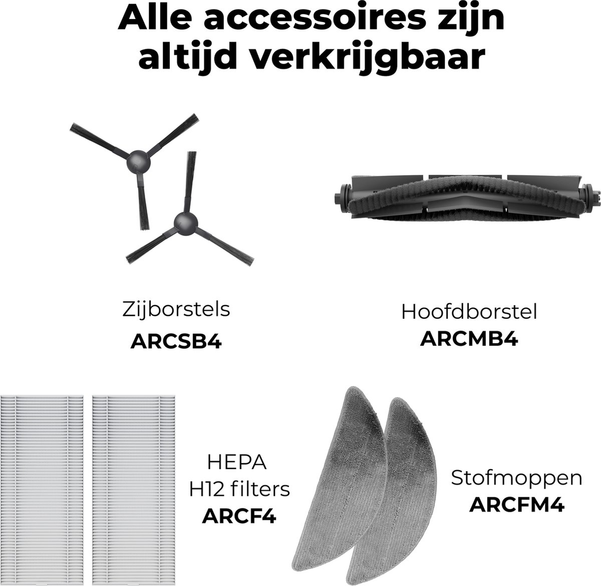 AENO RC7S Robotstofzuiger LiDAR Zwart