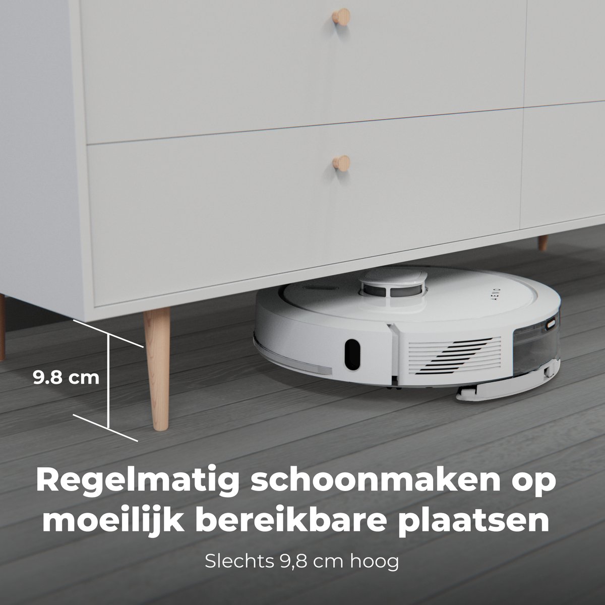 AENO RC8S Robotstofzuiger Wit
