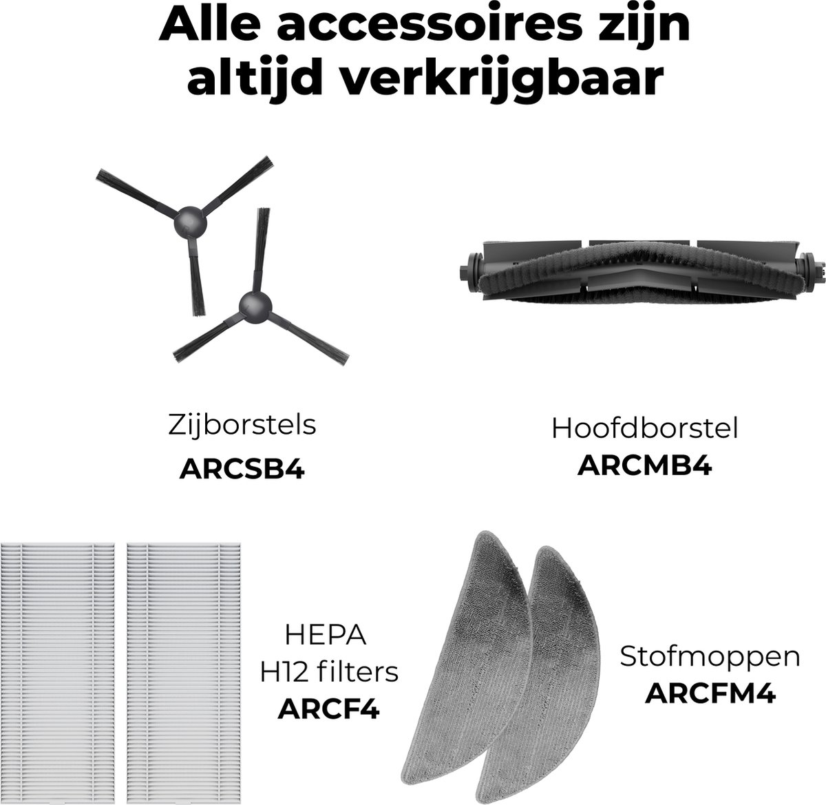 AENO RC8S Robotstofzuiger Wit