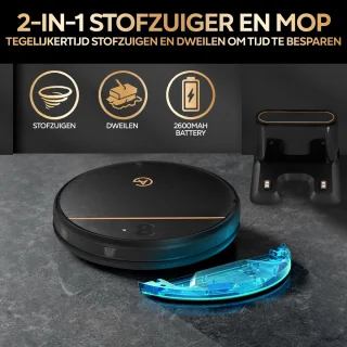AG6100 Robotstofzuiger met Dweilfunctie en Oplaadstation