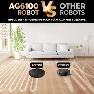 AG6100 Robotstofzuiger met Dweilfunctie en Oplaadstation