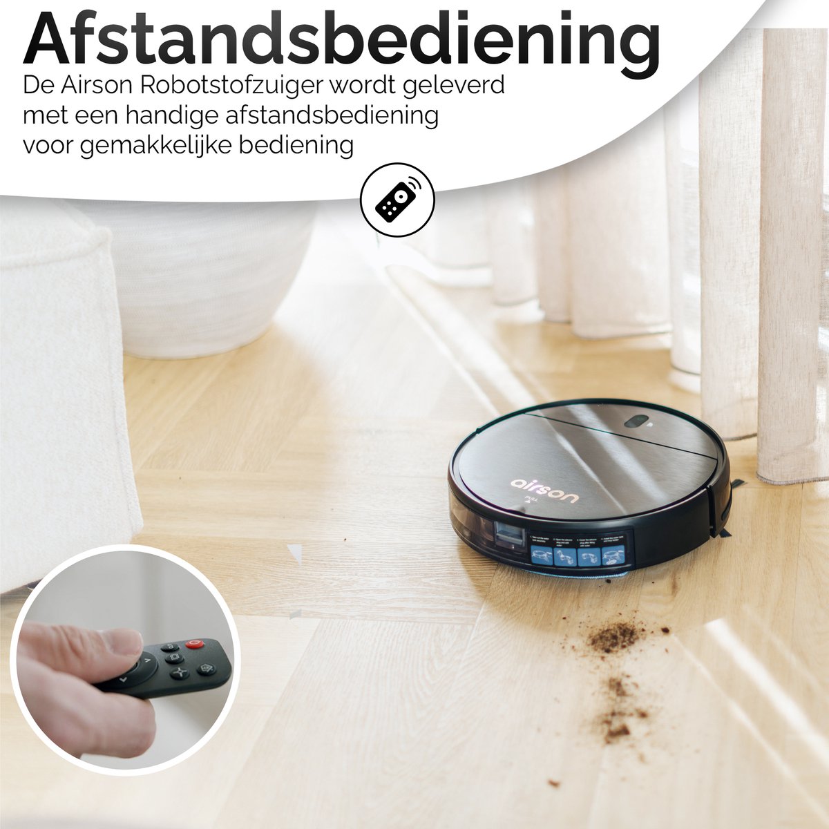 Airson X1 Pro Clean Robotstofzuiger Met Dweilfunctie
