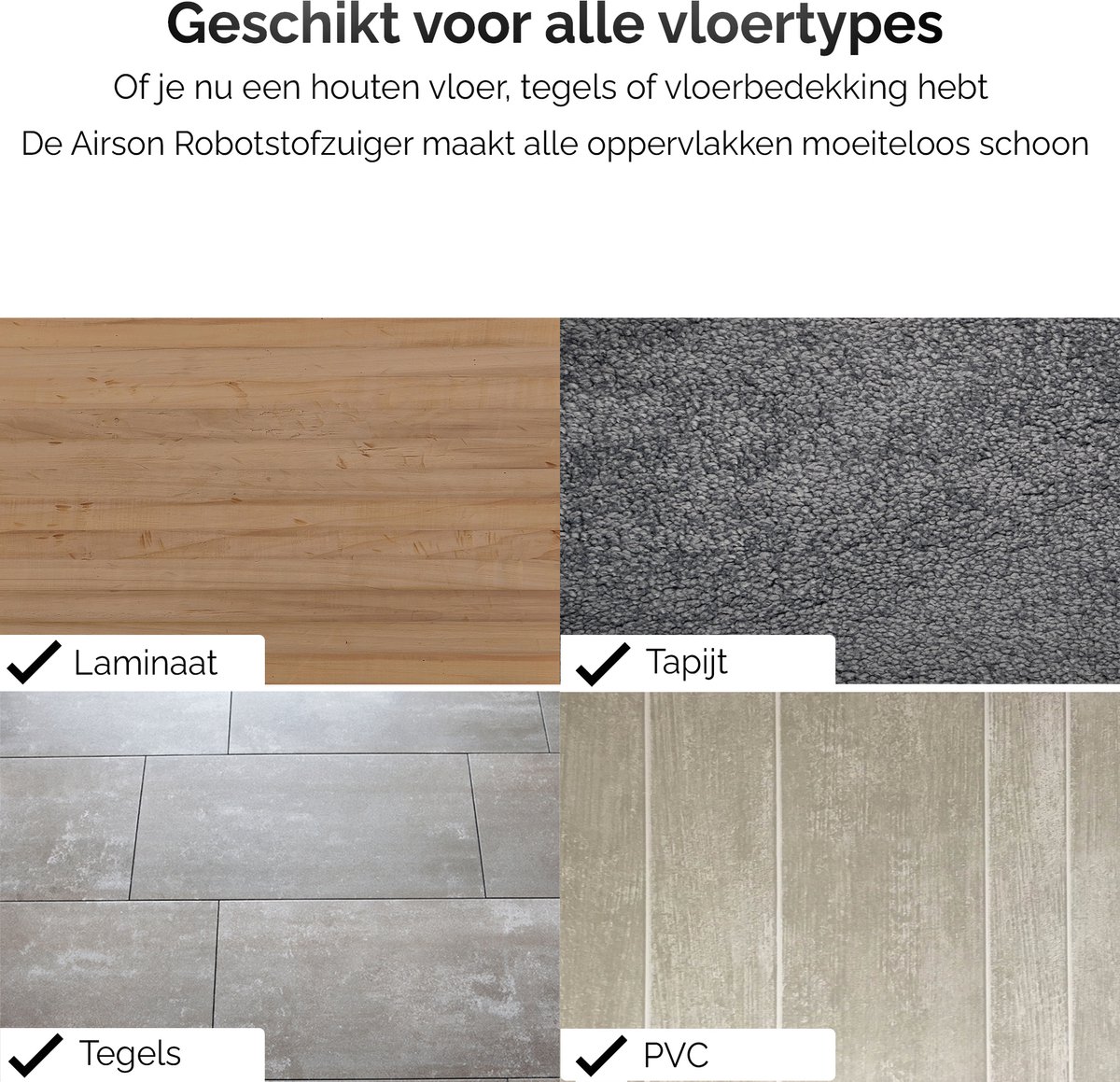 Airson X1 Pro Clean Robotstofzuiger Met Dweilfunctie
