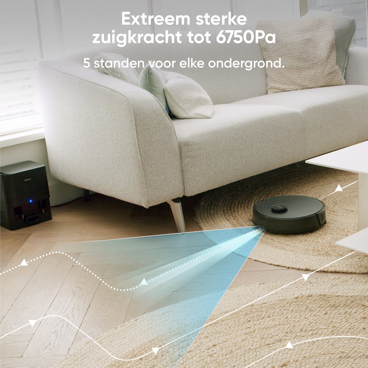 Airson X2 Ultra Clean Robotstofzuiger Zwart