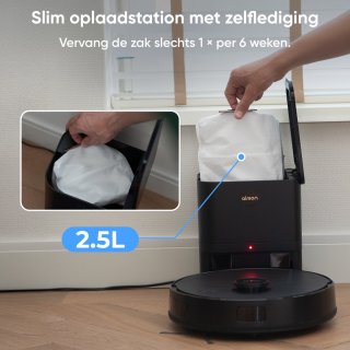 Airson X2 Ultra Clean Robotstofzuiger Zwart