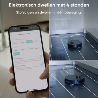Airson X2 Ultra Clean Robotstofzuiger Zwart