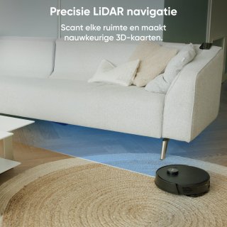 Airson X2 Ultra Clean Robotstofzuiger Zwart