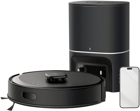 ApexArte Robotstofzuiger met Dweilfunctie Zwart review