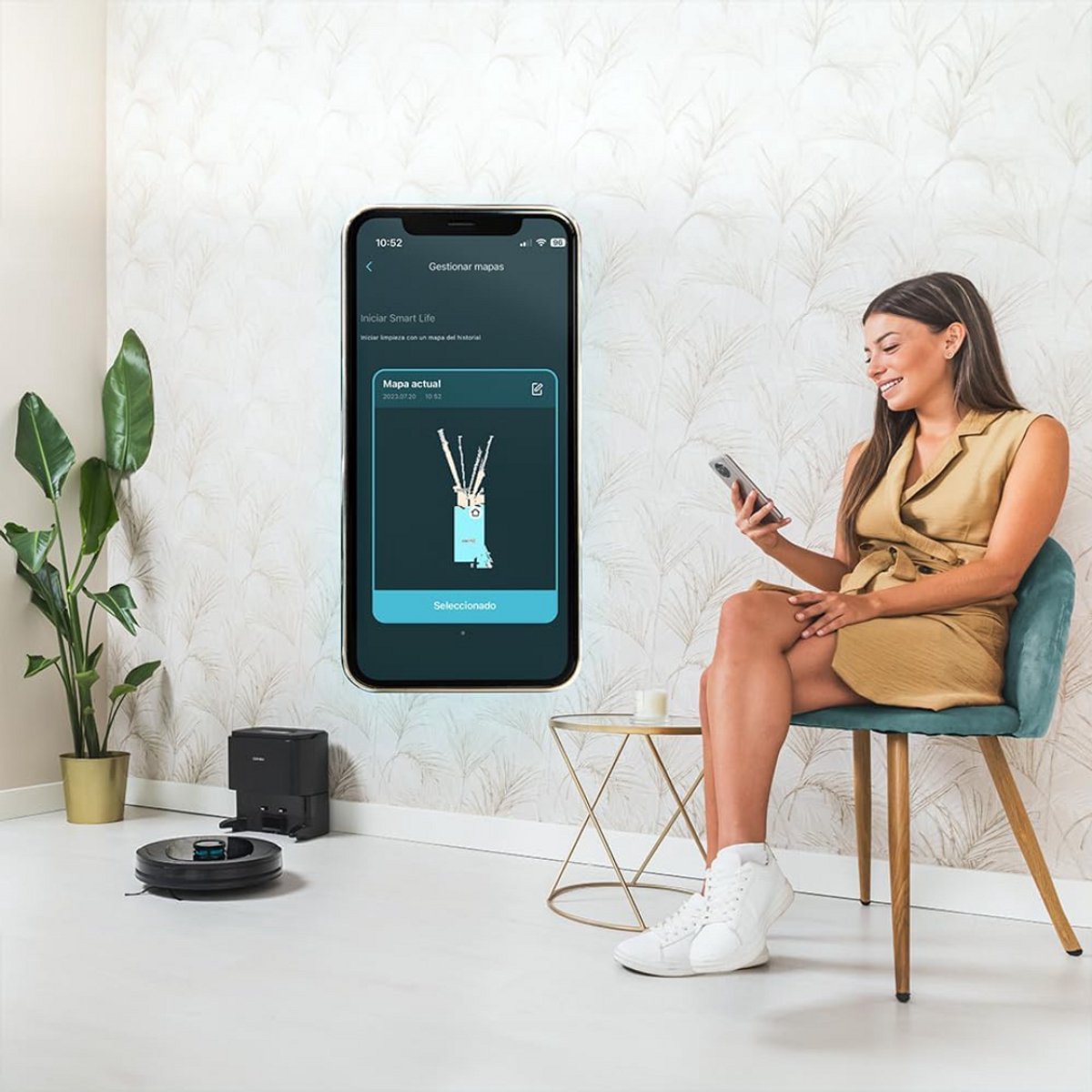 ApexArte Robotstofzuiger met Laadstation Zwart