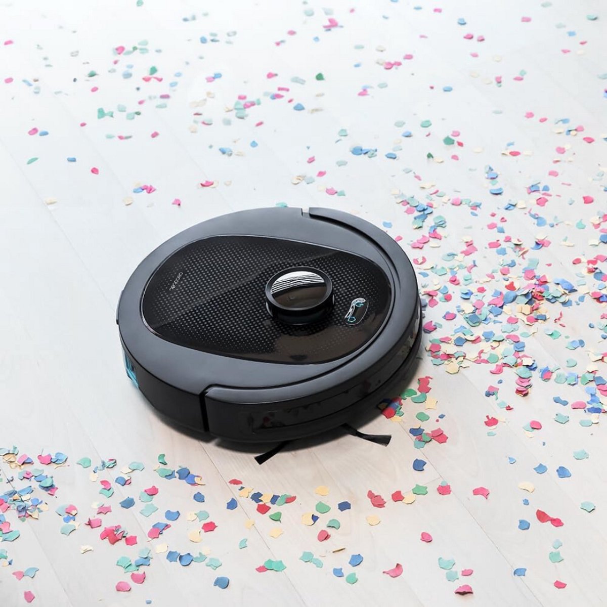 ApexArte Robotstofzuiger met Laadstation Zwart