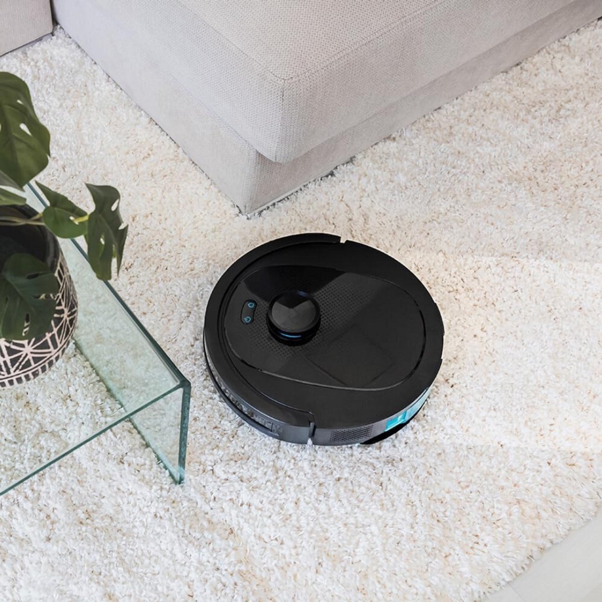ApexArte Robotstofzuiger met Laadstation Zwart
