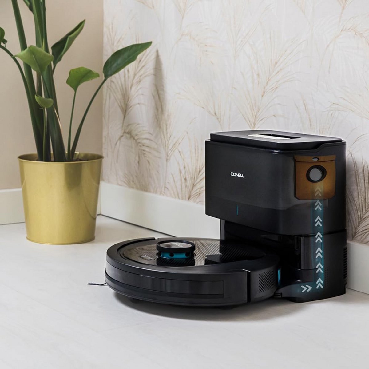 ApexArte Robotstofzuiger met Laadstation Zwart