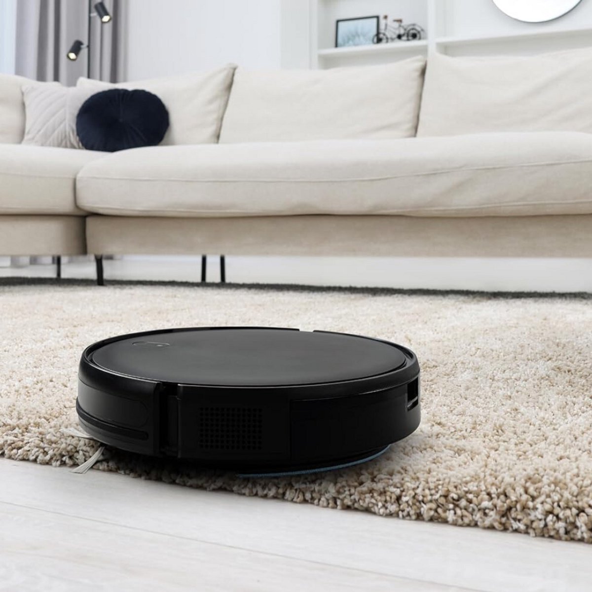 ApexArte Robotstofzuiger met Laadstation Zwart