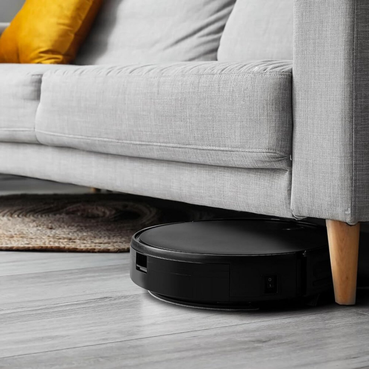 ApexArte Robotstofzuiger met Laadstation Zwart