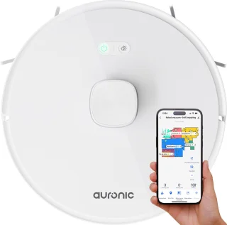 Auronic Robotstofzuiger Dweilrobot Wit