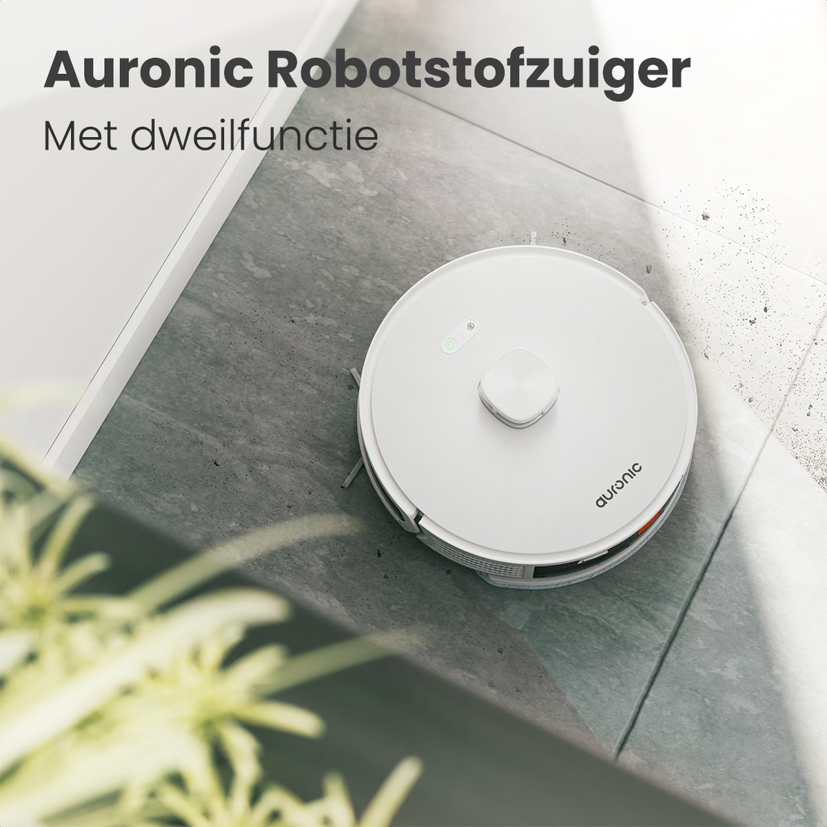 Auronic Robotstofzuiger Dweilrobot Wit