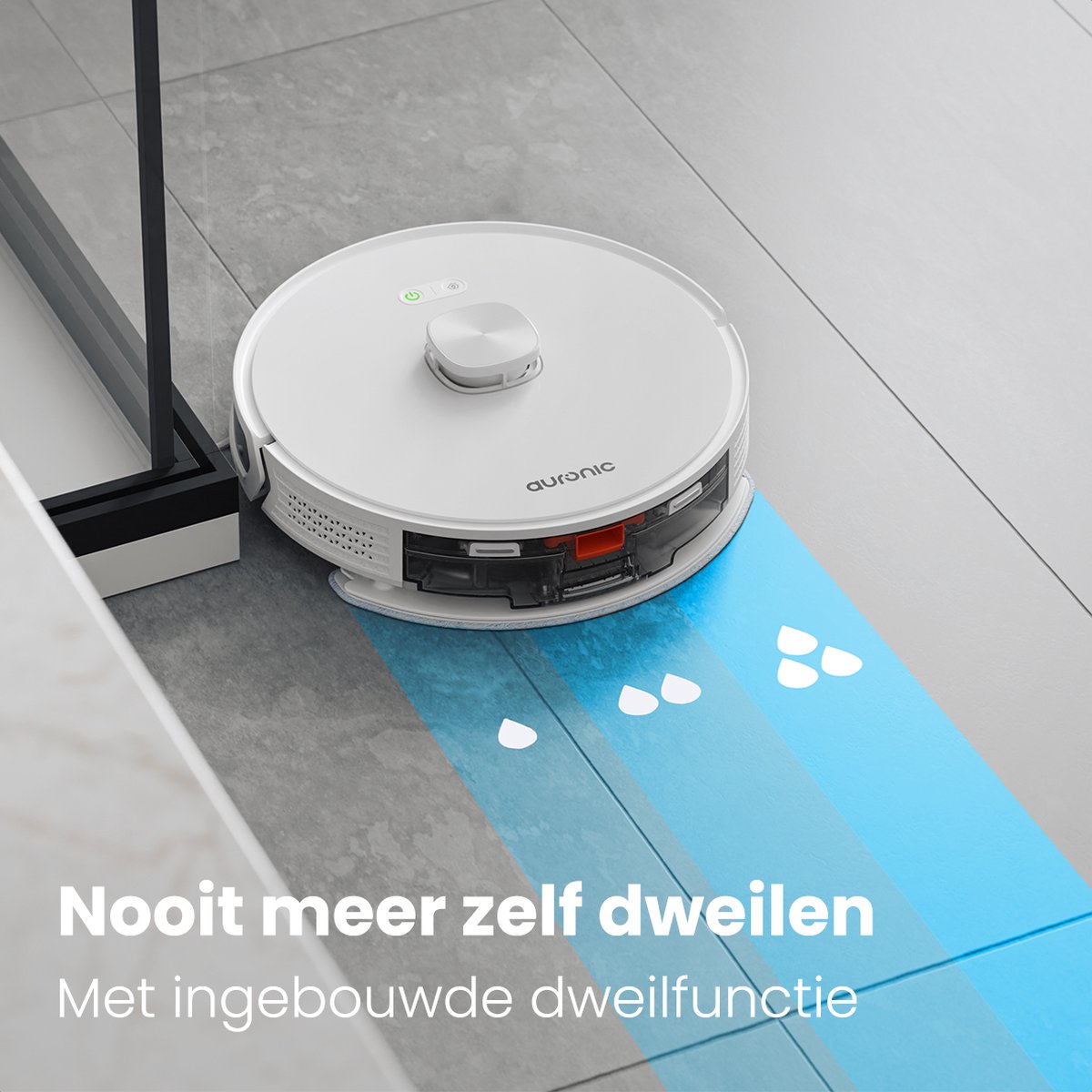 Auronic Robotstofzuiger Dweilrobot Wit